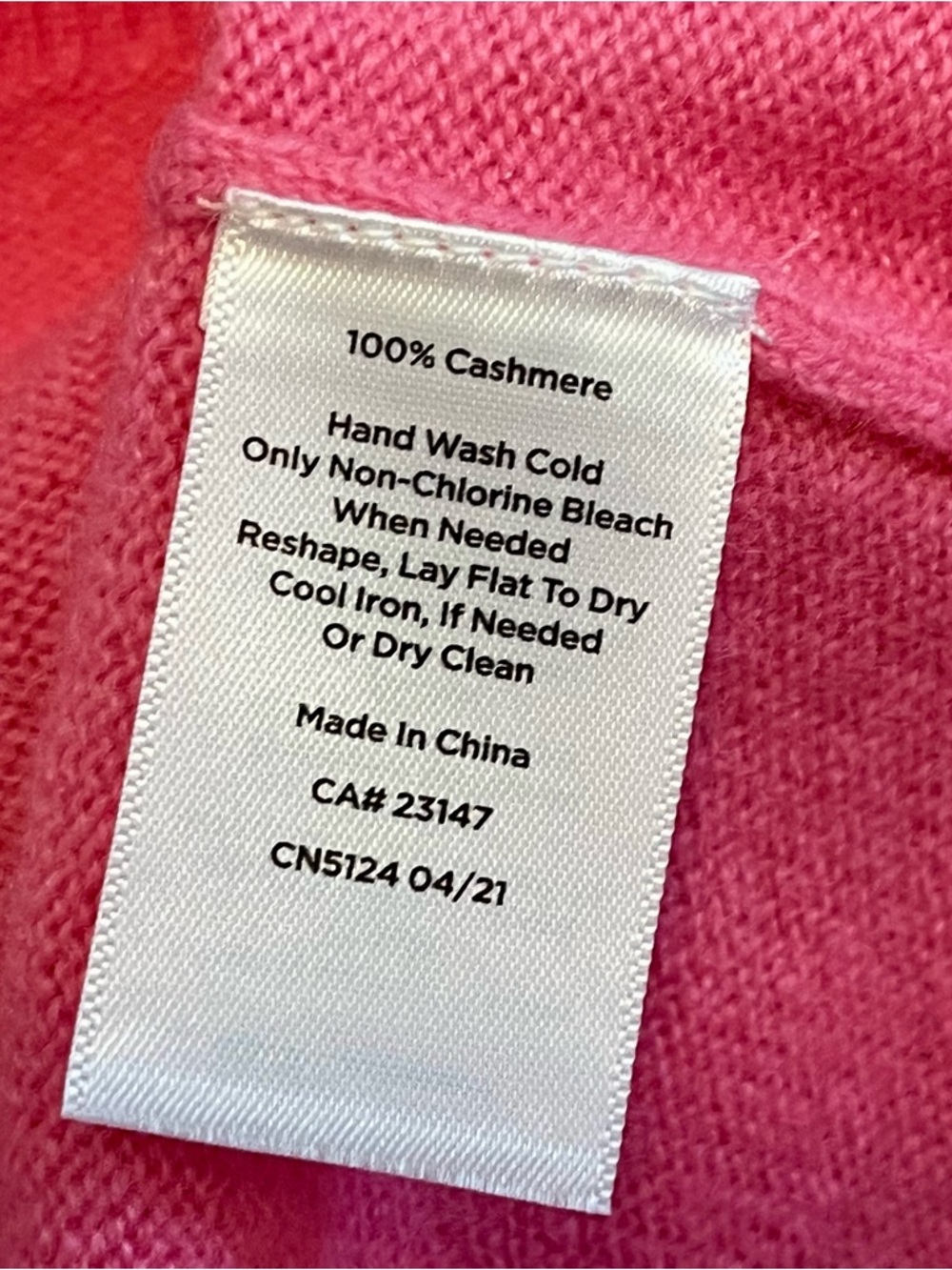 Talbots Pure 100% Cashmere Sweater SZ Small Pink Brilliant Soft Cozy Top - Picture 7 of 10